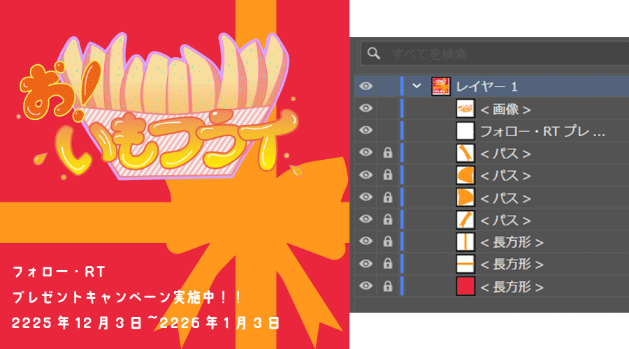キャンペーンバナー１の過程