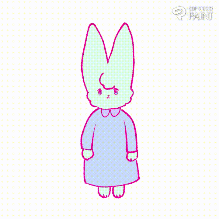 ジャンプキャラgif過程