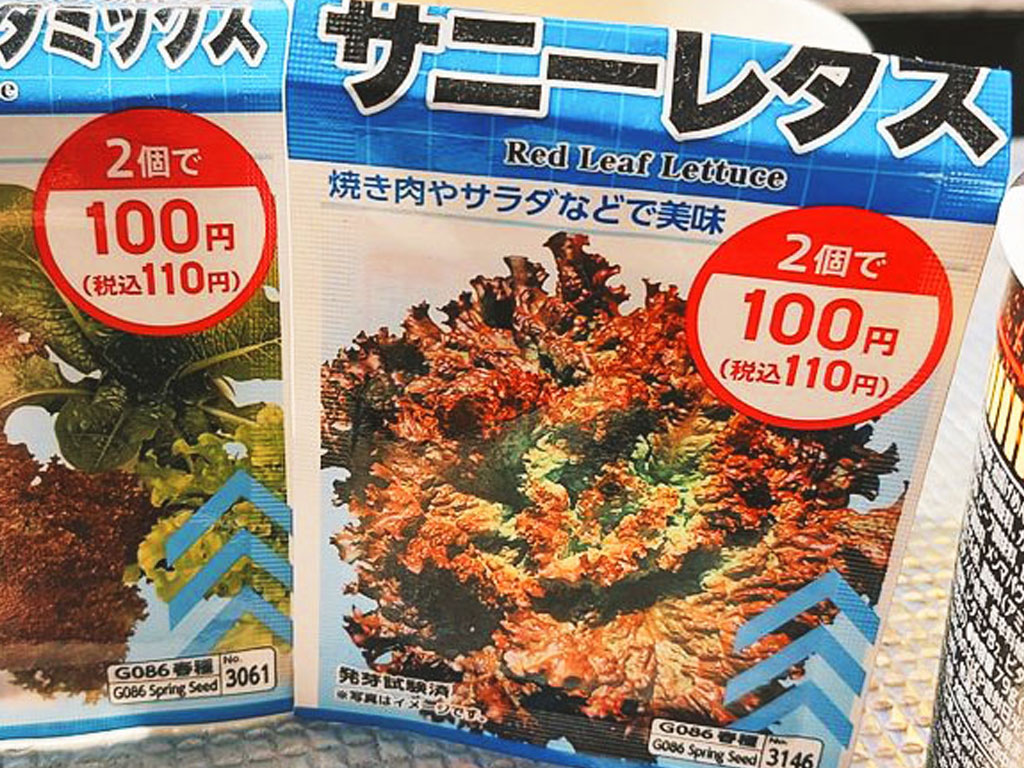 サニーレタスとレタスミックスの種袋